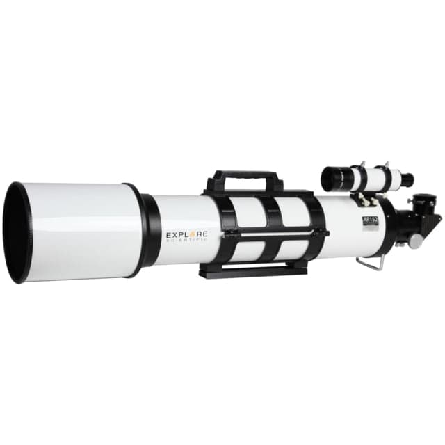 Explore Scientific 152mm Aluminum Doublet Telescope w/ 8x50 Finder Scope White