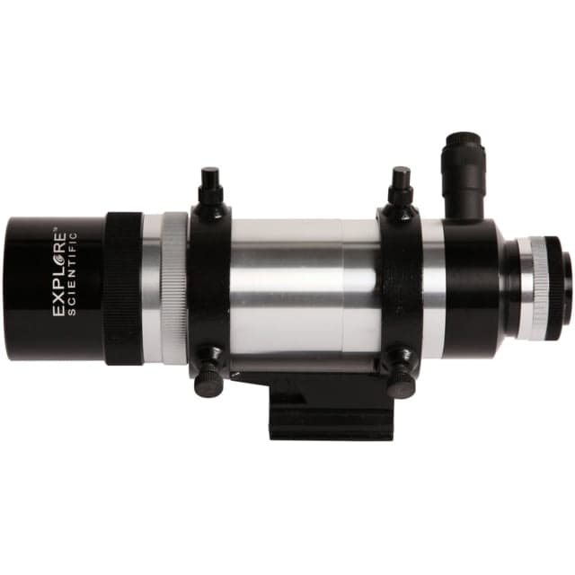 Explore Scientific 6 Degree Field of View 8x50 Illuminated Erect Image Finder Scope w/Bracket w/out BaseSilver