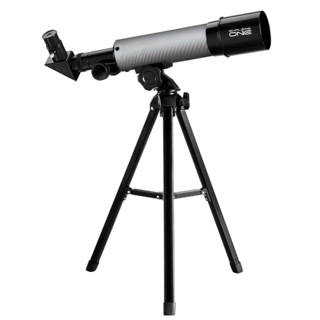 ExploreOne CF350 Silver Carbon Fiber AZ Mount Telescope 50mm