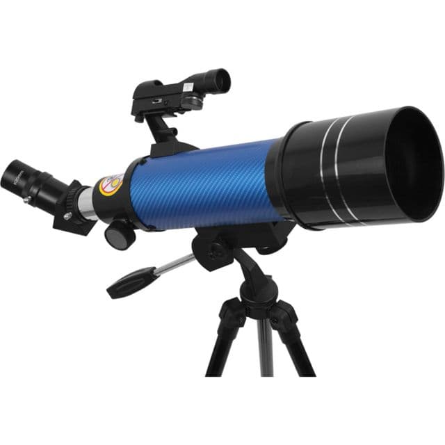 ExploreOne CF400 Blue Carbon Fiber Pan Handle AZ Mount Telescope 70mm 88-10072-CF