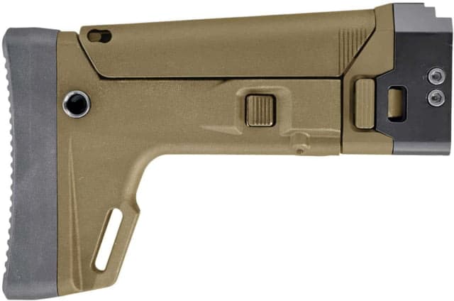 F5 MFG Gen 2 Picatinny Rail ACR Modular Stock System w/ Adapter FDE 3in x 6in x10 in