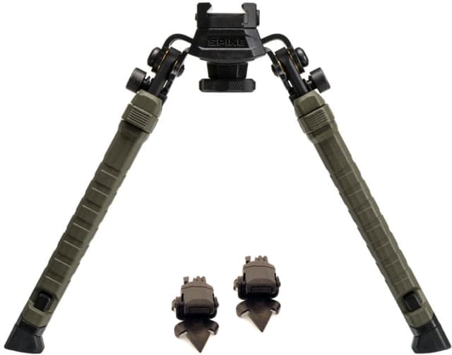 FAB Defense Spike Precision Bipod Picatinny Rail 180mm OD Green w/FAB Defense Home SPIKE Claw