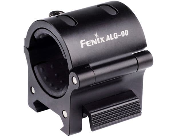 Fenix Flashlight Ring Picatinny Rail Mount with Quick Rail Clip Black