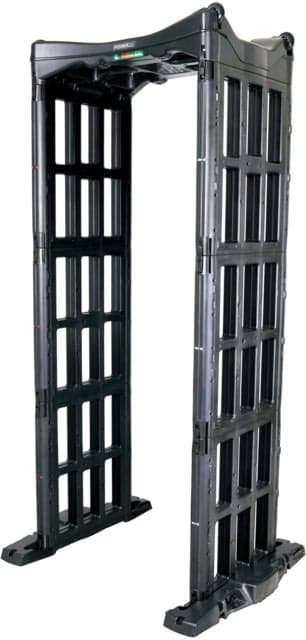 Fisher Security M-Scope 110V Portable Walkthrough Security Metal Detector Black