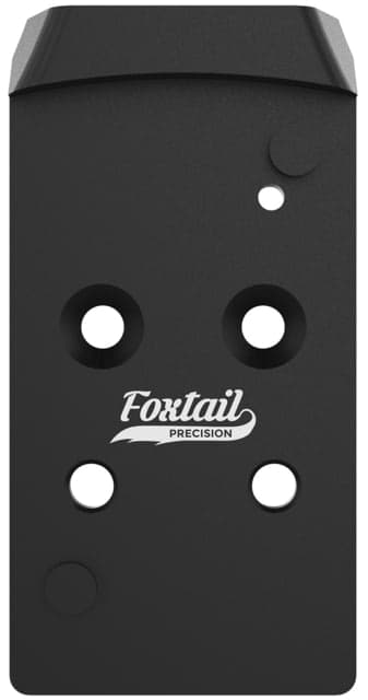 Foxtail Precision Rear Sight Dovetail Optic Holosun K Adapter Plate Holosun 407k/607k For Cz P10 Black