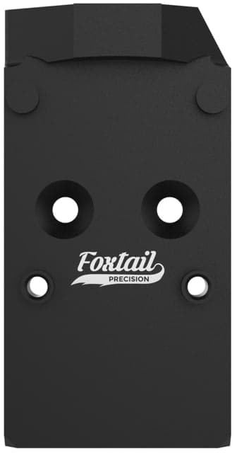 Foxtail Precision Rear Sight Dovetail Optic Trijicon Rmr Adapter Plate Holosun 407c 607c For Cz Shadow Black