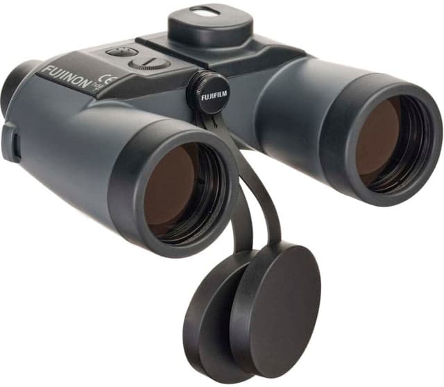 Fujinon Mariner 7x50mm WPC-XL Compass Porro Prism Binoculars w/ Integrated Compass Dark Grey 180mm x 201mm x 76mm