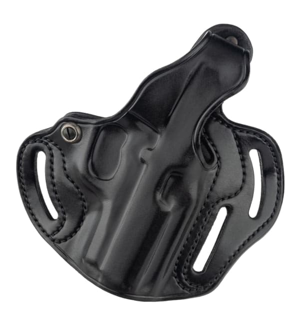 Galco Cop 3 Slot Steerhide OWB Belt Holster Ruger P95/Ruger P90/Ruger P85/Ruger P89/Ruger P94/Ruger P97/Ruger P95 w/ Rail Left Hand Plain Black