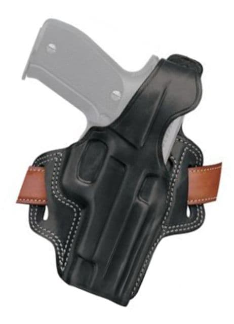 Galco Fletch High Ride Belt Holster AMT Hardballer/Springfield Armory 1911 5in/Taurus PT1911 5in w/ Red Dot Right Plain Black