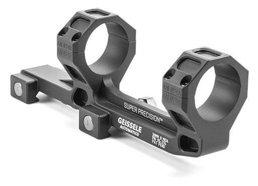 Geissele Geissele AR-15/M4 Super Precision Scope Mount 30 mm Tube 0 MOA Hyper Extended Type 3 Anodized Black