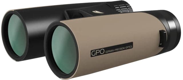 German Precision Optics PASSION ED 8x42mm Schmidt-Pechan Prism Binocular Rubber Armor Desert Sand