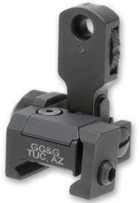 GG&G MAD Top Mounted Deployable Rear Sight Black