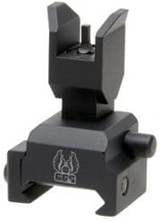GG&G Top Mounted Deployable Front Sight for Picatinny Tritium Sight Post Black