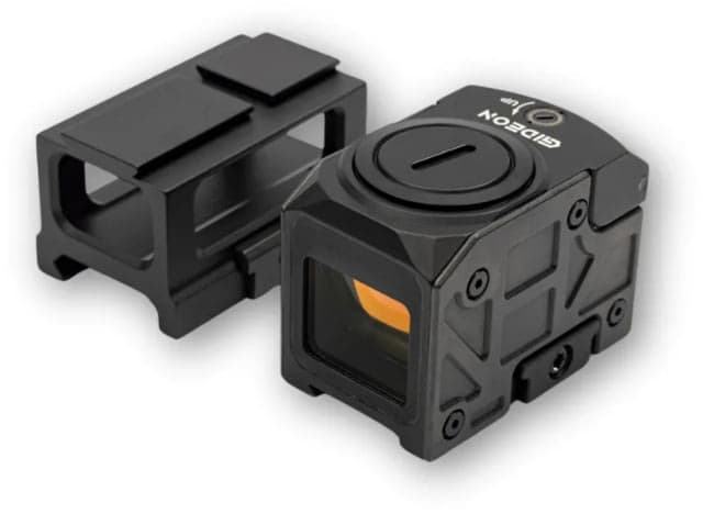 Gideon Optics Mediator Ii 1x 21.4x18.8mm Closed Emitter Reflex Red Dot Sight 3 Moa Red Dot + 28 Moa Circle Black