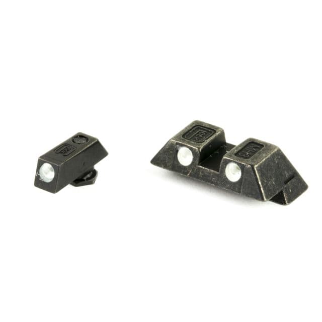 Glock G17/19/22/23/26/27/33/34/35/37/38/39 6.5MM Green Dot Steel Night Sight Set Green 6.5mm GLSP