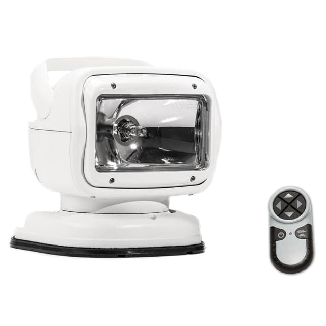 GoLight Radioray GT Series Halohen Portable Mount w/ Wireless Handheld Remote Magnetic Shoe Mount White