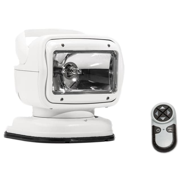 GoLight Radioray GT Series Halohen Portable Mount w/ Wireless Handheld Remote Permanent Shoe Mount White