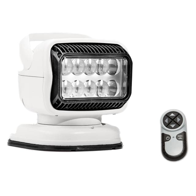 GoLight Radioray GT Series LED Portable Mount w/ Handheld Remote Magnetic Shoe Mount White