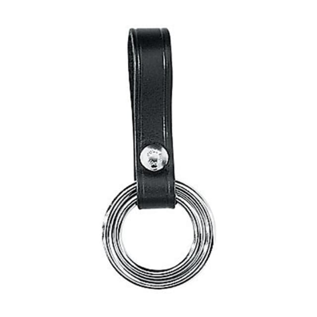 Gould & Goodrich Double Ring Flashlight Holder - Hi-Gloss w/ Nickel Snap