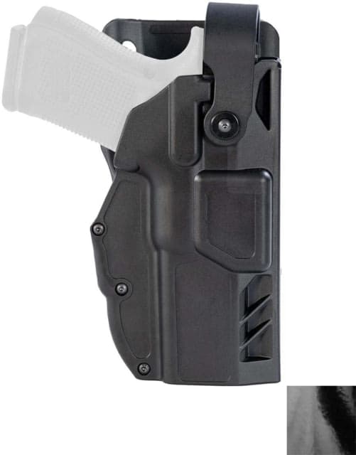 Gould & Goodrich Telr Non-Light Bearing Owb Belt Holster Glock 19 All Gens Glock 23 Gens 3/4 Security Hood 3 Level Optic Capable Left High Gloss