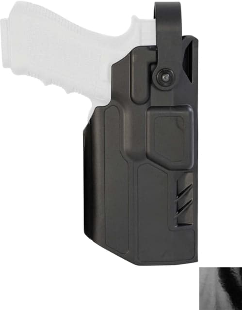 Gould & Goodrich TELR Duty OWB Belt Holster Glock 19/45 All Gens/23 Gens 3/4 Security Hood Optic 4 Belt Loop Right High Gloss High Gloss