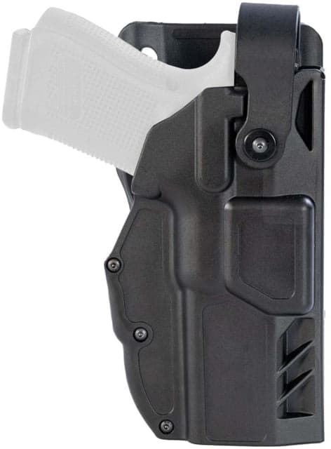 Gould & Goodrich TELR Non-Light Bearing OWB Belt Holster Glock 22/23 Gen 5 Security Hood Level 3 4 Belt Loop Optic Capable Right Black