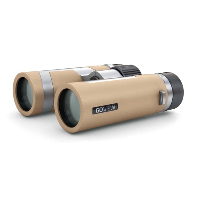 GoView ZOOMR 10x34mm Roof Prism Binoculars Light Brown