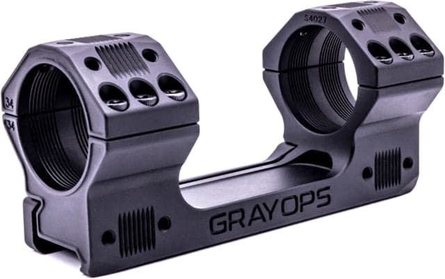 Gray Ops Cnc Precision Riflescope Mount 34mm 1.540in Black
