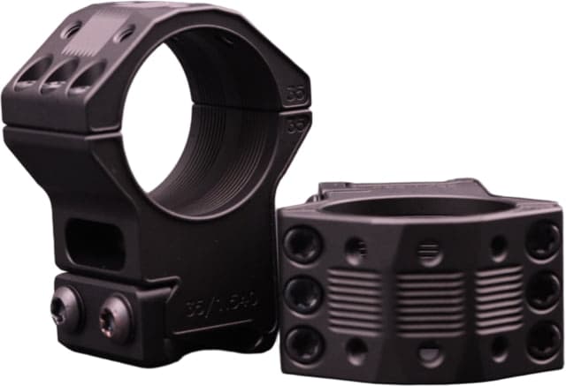 Gray Ops CNC Tactical 35mm Riflescope Ring 1.250in Black