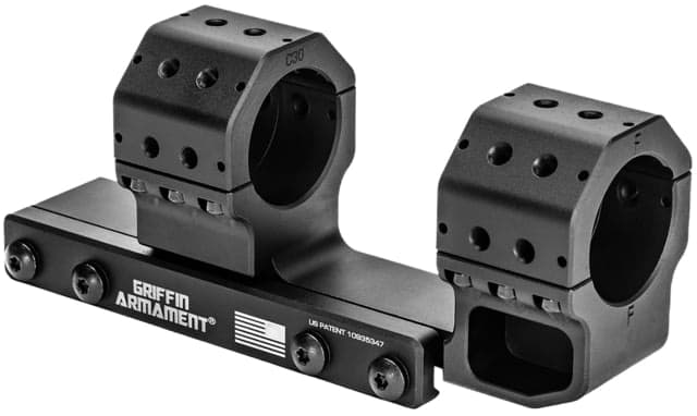 Griffin Armament Standard Gpm Riflescope Mount 34mm 1.42in 15moa Black