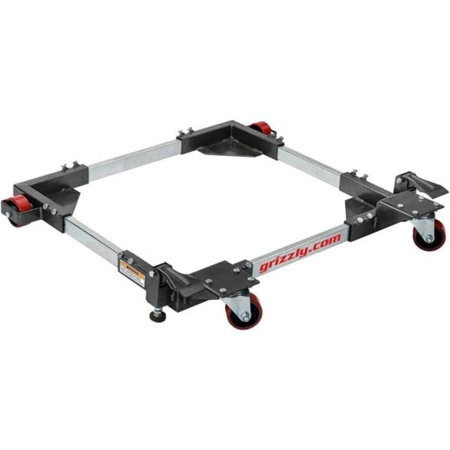 Grizzly Industrial Bear Crawlin Heavy-Duty Mobile Base Black
