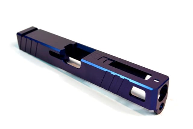 Gun Cuts Apprentice Slide for Glock 17 No Optic Cut Arctic Laser Blue
