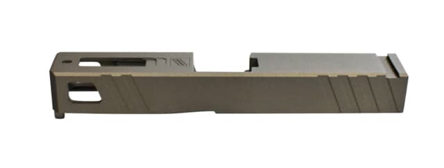 Gun Cuts Apprentice Slide for Glock 19 No Optic Cut Midnight Bronze