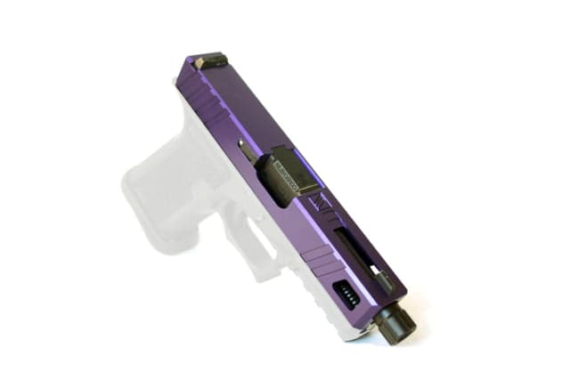 Gun Cuts Apprentice Slide for Glock 19 No Optic Cut Royal Purple