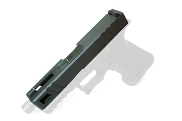 Gun Cuts Apprentice Slide for Glock 19 No Optic Cut Sniper Gray