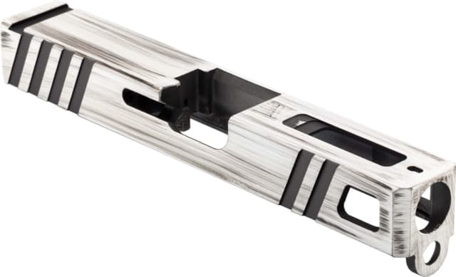 Gun Cuts Apprentice Slide for Glock 19 No Optic Cut Battleworn White