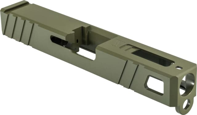 Gun Cuts Apprentice Slide for Glock 19 No Optic Cut Noveske Bazooka Green