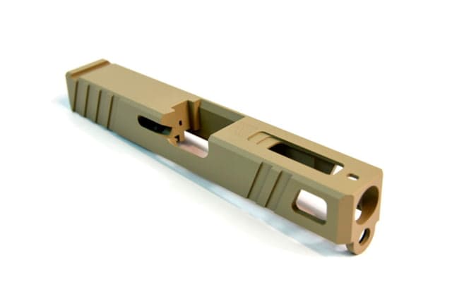 Gun Cuts Apprentice Slide for Glock 19 Optic Cut Desert Sand