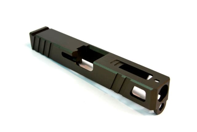Gun Cuts Apprentice Slide for Glock 19 Optic Cut Midnight Bronze