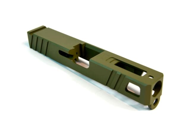 Gun Cuts Apprentice Slide for Glock 19 Optic Cut Noveske Bazooka Green