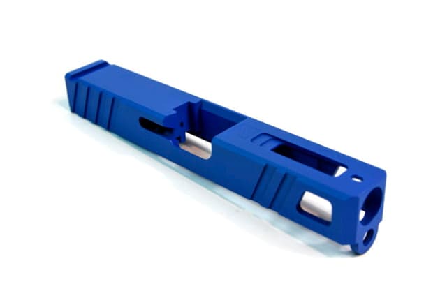 Gun Cuts Apprentice Slide for Glock 19 Optic Cut NRA Blue