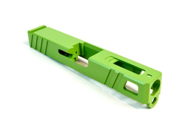 Gun Cuts Apprentice Slide for Glock 19 Optic Cut Zombie Green