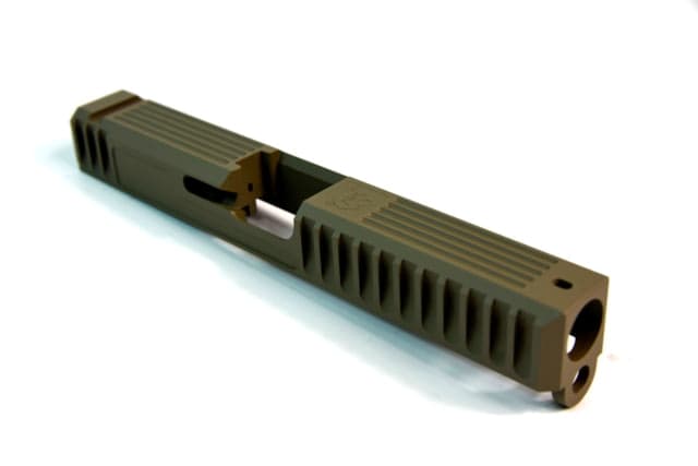 Gun Cuts Bulldog Slide for Glock 17 No Optic Cut Flat Dark Earth