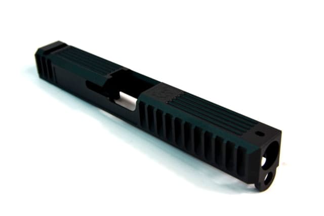 Gun Cuts Bulldog Slide for Glock 17 No Optic Cut Graphite Black