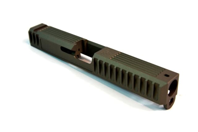 Gun Cuts Bulldog Slide for Glock 17 No Optic Cut Smoked Bronze