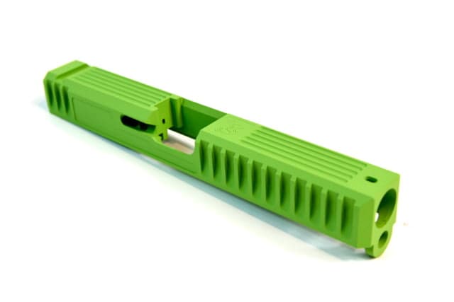 Gun Cuts Bulldog Slide for Glock 17 No Optic Cut Zombie Green