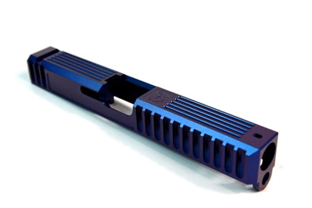 Gun Cuts Bulldog Slide for Glock 17 Optic Cut Arctic Laser Blue
