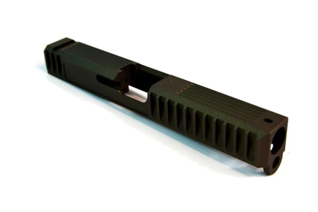 Gun Cuts Bulldog Slide for Glock 17 Optic Cut Midnight Bronze