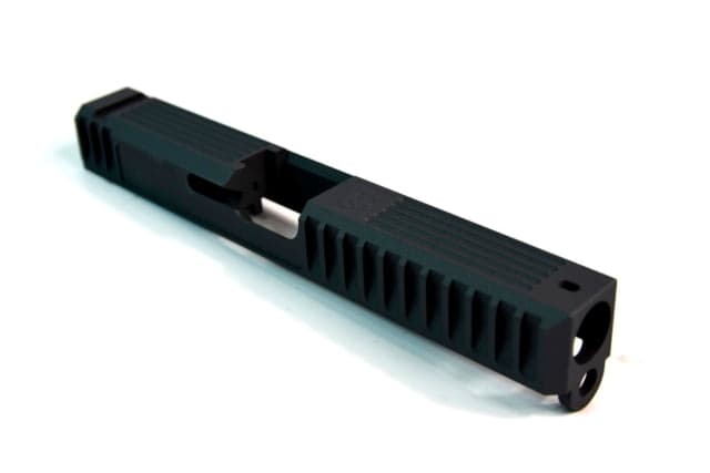 Gun Cuts Bulldog Slide for Glock 17 Optic Cut Sniper Gray
