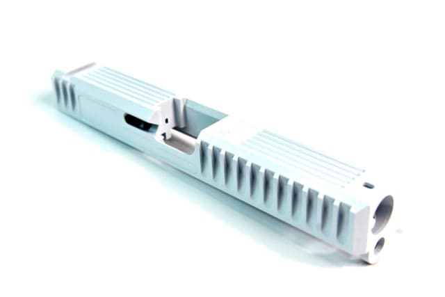 Gun Cuts Bulldog Slide for Glock 17 Optic Cut Stormtooper White